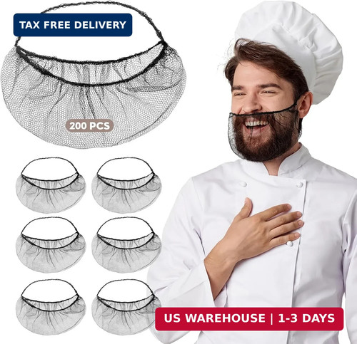 Disposable beard nets for food - beard,