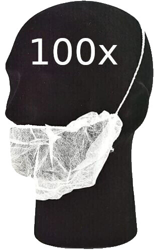 100 disposable beard covers - 100,