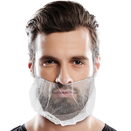 Beard nets inch - 18, white